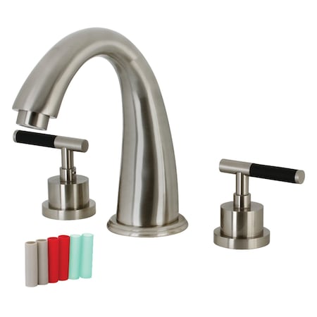 Kingston Brass KS2368CKL Two-Handle Roman Tub Faucet, Brushed Nickel KS2368CKL